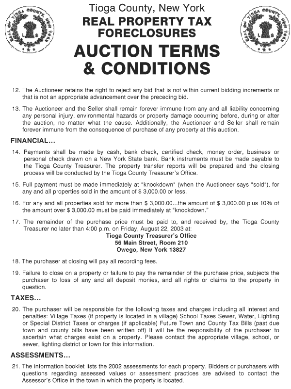 terms and conditions