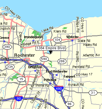 1384 Empire Boulevard, Rochester, (near Webster), NY